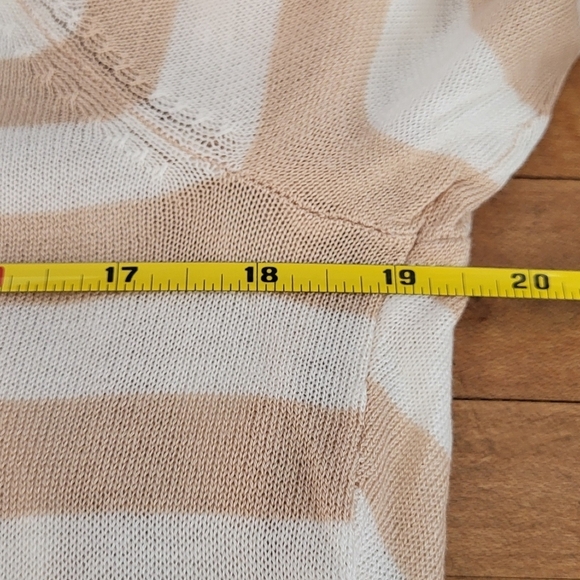 Torrid Stripe Open Front Knit Gauzy Sweater - Picture 5 of 6